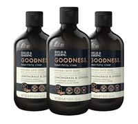 Baylis & Harding Goodness Lemongrass & Ginger Bath Soak, 500 ml (Pack of 3) - Vegan Friendly