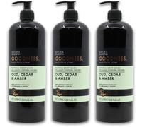 Baylis & Harding Goodness Oud Cedar & Amber Body Wash 1000ml x3 Shower