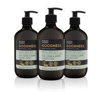 Baylis & Harding Goodness Oud, Cedar & Amber Natural Hand Wash, 500 ml (Pack of 3) - Vegan Friendly