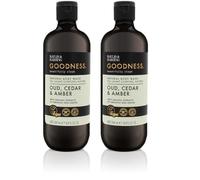 Baylis & Harding Goodness Oud, Cedar and Amber Body Wash, 500 ml (Pack of 2)