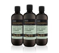Baylis & Harding Goodness Oud, Cedar and Amber Body Wash, 500 ml (Pack of 3) -
