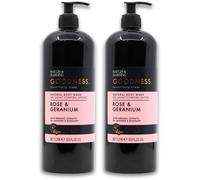Baylis & Harding Goodness Rose & Geranium Body Wash 1000ml X 2