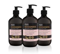 Baylis & Harding Goodness Rose & Geranium Natural Hand Wash, 500 ml (Pack of 3) - Vegan Friendly