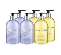 Baylis & Harding Hand Wash Bundle: 3 x 500 ml Sweet Mandarin and Grapefruit & 3 x 500 ml Signature Wild Lavender & Geranium - Vegan Friendly