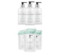 Baylis & Harding Jasmine and Apple Blossom Anti-Bacterial Hand Wash Bundle: 3 x 500 ml & 3 x 1 litre Refill Pouch - Vegan Friendly