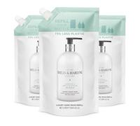 Baylis & Harding Jasmine & Apple Blossom Anti-Bacterial Hand Wash 1 litre Refill Pouch (Pack of 3) - Vegan Friendly