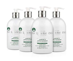 Baylis & Harding - Jasmine & Apple Blossom Hand Wash Pump Soap Gel Pack 4x500ml
