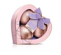 Baylis & Harding Jojoba, Vanilla & Almond Oil Luxury Bath Bomb Heart Trio Gift Set