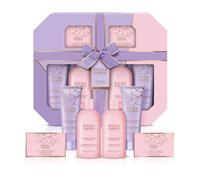 Baylis & Harding Jojoba, Vanilla & Almond Oil Ultimate Bathing Gift Set - Vegan Friendly, 4-Piece Bath & Body Collection