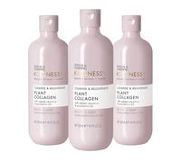 Baylis & Harding Kindness + Plant Collagen, Rose Water & Coconut Milk Fragrance, 500 ml Cleanse & Rejuvenate Body Wash (Pack of 3) - Vegan Friendly
