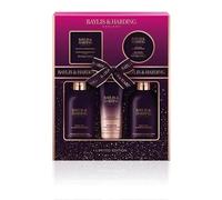 Baylis & Harding Limited Edition Wild Fig & Pomegranate Perfect Pamper Gift Set 300ml Body Wash, 300ml Shower Cream, 130ml Body Lotion & 100ml Body Butter