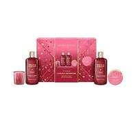 Baylis & Harding Midnight Cherry Gift Wrapped Candlelit Bathing Gift Set (Pack of 1) - Vegan Friendly