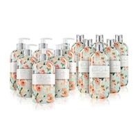 Baylis & Harding Royale Garden Peach Peony & Jasmine Bundle: 6 x 500 ml Hand Wash & 6 x 500 ml Body Wash (12 Bottles) - Vegan Friendly