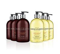 Baylis & Harding Signature Hand Wash Bundle: 3 x 500 ml Black Pepper & Ginseng for Men & 3 x 500 ml Sweet Mandarin & Grapefruit (6 bottles) - Vegan Friendly