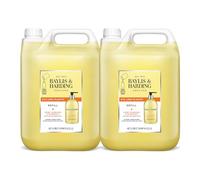 Baylis & Harding Sweet Mandarin & Grapefruit Hand Wash 5 Litre Refill (Pack of 2, total 10 litres) - Vegan Friendly