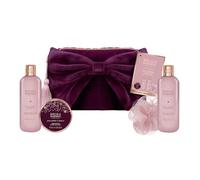 Baylis & Harding Wild Cherry & Vanilla Luxury Bow Wash Bag Gift Set (Pack of 1) - Vegan Friendly