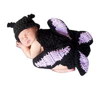 Baymete Baby Girls Boys Knit Crochet Costume Toddler Photo Photography Props Style 4 Black