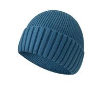 Baynetin Beanie Hat,Stretchy Soft Knitted Cuffed Winter Warm Classic Thermal Skullcap Fisherman for Men and Women Unisex Lake Blue