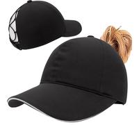 Baynetin Womens Criss Cross Ponytail Baseball Cap,Update High Bun Ponycap Quick Drying Outdoor Sports Hat with Ponytail Hole Adjustable Travel Summer Hat (Dark Gray)