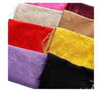 BAYNOPURIN Lace Shawl Breathable Monochrome Lace Tassel Shawl Scarf Triangular Binder Baotou(Total Number of Shot)