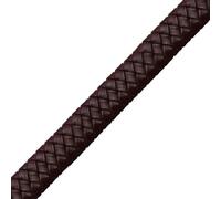 BAYNOPURIN Leather Chain Necklace 12 * 6mm 10 * 5mm 8 * 4mm Flat Square Leather Rope Braided Cord For DIY Men Bracelet Jewelry Craft Making Accessories 1Meter(Brown,10x5mm)
