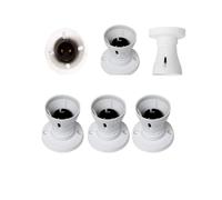 Bayonet Batten White Ceiling Lamp Holder BC B22 Light Bulb Socket Lamp Fitting-3Pack