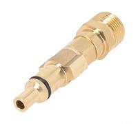 Bayonet Connector Adapter Compatible with for LAVOR & for PARKSIDE High Pressure Washer, M22 Male Thread Brass Fitting, 160 Bar 2000 PSI Spray Lance Coupler