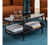 Bayonne Coffee Table - Oval - Smoked Glass