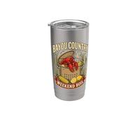 Bayou Country Weekend Boil Crawfish Feast Graphic Pot Boiled Stainless Steel Insulated Tumbler