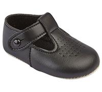 Baypods Baby Boys Traditional T bar pram Shoes Early Days 3-6 Months Black