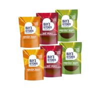 Bay's Kitchen 6 Gravy Selection - 2 Beef with Rosemary & Cracked Peppercorns, 2 Chicken with Thyme & Rosemary, 2 Vegetable with Thyme & Chives, Gluten-Free, Dairy-Free, Low Fodmap