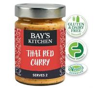 Bay's Kitchen Low FODMAP Ready To Cook Thai Red Curry Stir-in Cooking Sauce, Gluten-Free, IBS-Friendly and suitable for Vegans (260g jar)