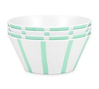 BAYSIDE Thurlestone Bowls Set of 4 for Picnic Camping Breakfast, Material Made from Recycled Polyethylene Terephthalate, BPA Free, Dishwasher Safe, Microwave Safe