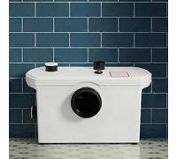 Baystone 600W Domestic Sanitary Macerator Pump - 3 Inlets Waste Water System for Toilet, Shower, Sink & Bath Quiet High-Pressure Sewage Pump IP54 Rated, CE Certified