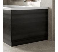 Baystone Modern 700mm End MFC Bath Panel 16mm Wooden Panels for Bathroom Baths Soaking Tubs, Adjustable Plinth, Easy to Cut, Charcoal Grey