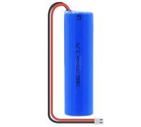 BaYte 3.7V 2000mAh Rechargeable Battery, 18650 Lithium-Ion Battery, DIY Cable Rechargeable Battery, with XH 2P Plug, 1 Pcs