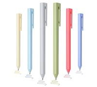 BAYTORY 6Pcs Upgrade Colored Gel Pens, Pastel Ink Colors, Quick Dry Ink Pen Fine Point 0.5mm Smooth Writing for School Supplies Journaling Notetaking Stationery