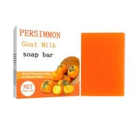 BaYuYPOO 100g Persimmon Goat Milk Silk Soap Earth's Purest Oils & Extracts Antiseptic Skin For Adults Whitening Acne M7A6 And