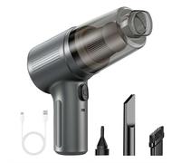 BaYuYPOO 120W Cordless Handheld Car Vacuum - 4-in-1 Vacuum & Air Duster with LED Light for Home Office, High Power Suction for Car Pet Hair & Multi-Surface Cleaning