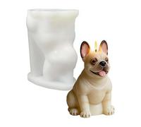 BaYuYPOO 3D Sitting Bulldog Candle Silicone Mold Dog Candle Molds for Candles Making Resin Casting Aromatherapy Candles Gypsum Craft Home Decorations