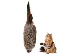 BaYuYPOO 4" Artificial Rabbit Fur Cat Toy - Soft Plush Mouse Toy for Hunting Instincts, Lightweight Catnip-Free Play for Indoor Cats, Solo Batting & Carrying Toy for Kittens & Adults