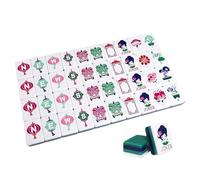 BaYuYPOO 4 Layer Mahjong Tiles, 2026 NEW American Mahjong Tile Set, Durable Acrylic Mahjongs Tile Set with Clear Engraving, Mini Mahjongs Travel Sets for Home, Travel & Game Nights