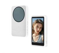 BaYuYPOO 4" Magnetic Selfie Monitor Screen with Remote Shutter, 40ms Low Latency Live View for Phone Camera, Flip to Use Rear Camera for Vlogging, YouTube, TikTok (Black/White/Pink)