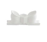 BaYuYPOO Bow Candle Holder, Cute Bow Candlestick Holders Gypsum Candelabra Decorative Candle Stand Centerpiece Creative Candle Stick Holder for Table Mantel Wedding Dinning Party Housewarming Gift