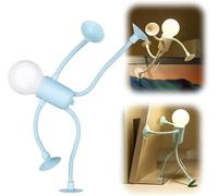 BaYuYPOO Changeable Shape Funny Sportsman Night Light, Cute LED Light Bulb Mini Night Lights, DIY Shape-Changing Night Lamps Suction Cup Desktop Ornaments for Adults Boys Girls Room Christmas Decor