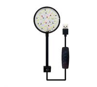 BaYuYPOO Clip-On Aquarium Light, 7W/5W LED Fish Tank Light with RGB Color Options, 360° Adjustable Clip Lamp for Small Aquariums, USB Powered Aquatic Plant Light with White Blue Green Red LEDs