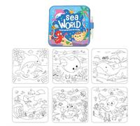 BaYuYPOO Montessori Water Coloring Book 2026, Reusable Magic Water Drawing Notebook for Kids, Mess-Free Painting with Water Pen, No Ink Needed, Educational Toy for Ages 3-6