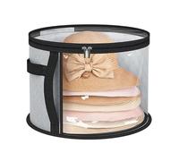 BaYuYPOO Oversized Clear Hat Storage Bag for Women, Cowboy Hat Box Holds up to 7 Caps Cowboy Hat Organizer for Closet, Wide Brims Hat Storage Box with Carrying Handles for Men and Women Hat