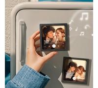 BaYuYPOO Personalised Music Fridge Magnet, Customized Music Fridge Magnet Personalised Photo Fridge Magnet Can Play Songs, Song Fridge Magnet With Photo for Family Friend Boyfriend Girlfend