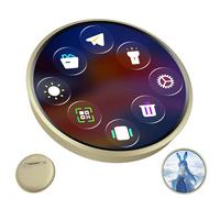 BaYuYPOO Smart Digital Display Badge with LED Pixel Screen, Interactive E-Badge Anime Pinsfor Backpacks, Digital Photo, Video & Name Tag Display for Students